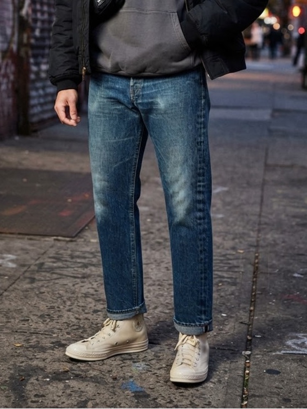 Levi’s Men’s Vintage 505 Regular Fit Orange Tabs Straight Legs Size 34/30